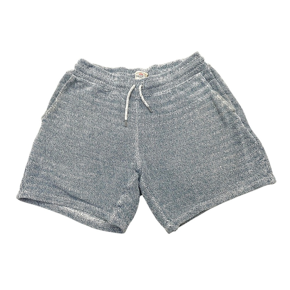 Faherty Whitewater Knit Sweat Shorts Mens Medium Blue Organic Cotton MKC0104-WWT